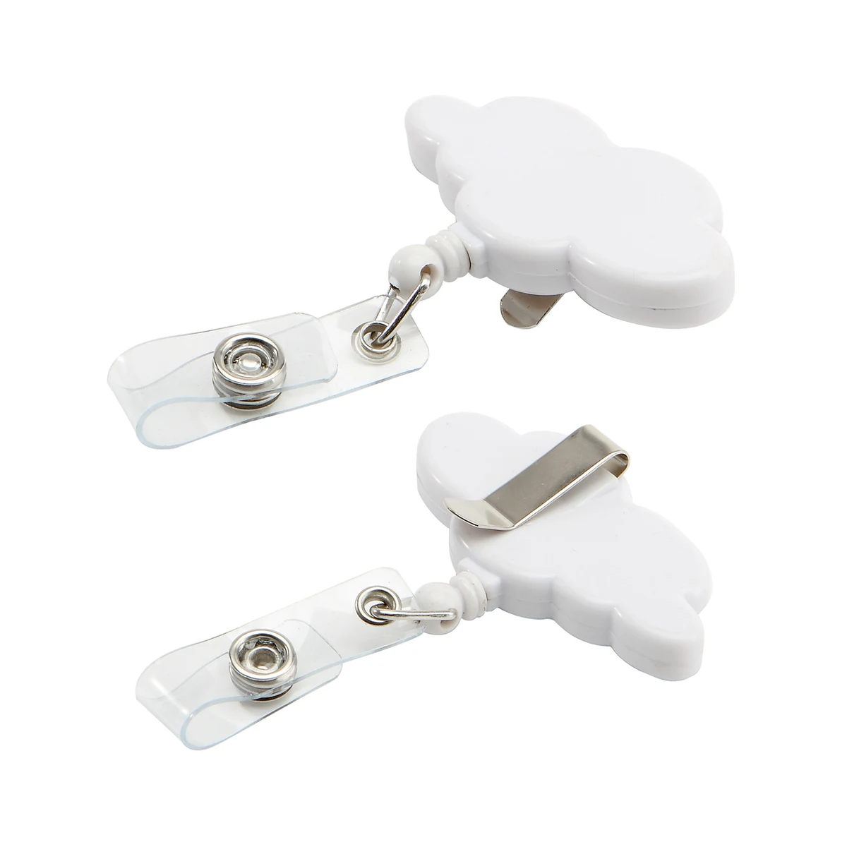 Cloud Shape Retractable Badge Reel, promotional clip with logo imprint 1