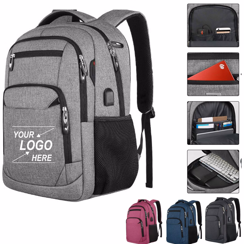 Anti-Theft Slim Business Travel Laptop Backpack