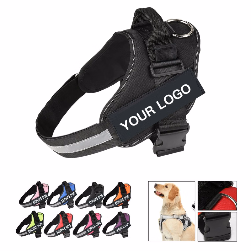Reflective Oxford Dog Harness for Safe Night Walks