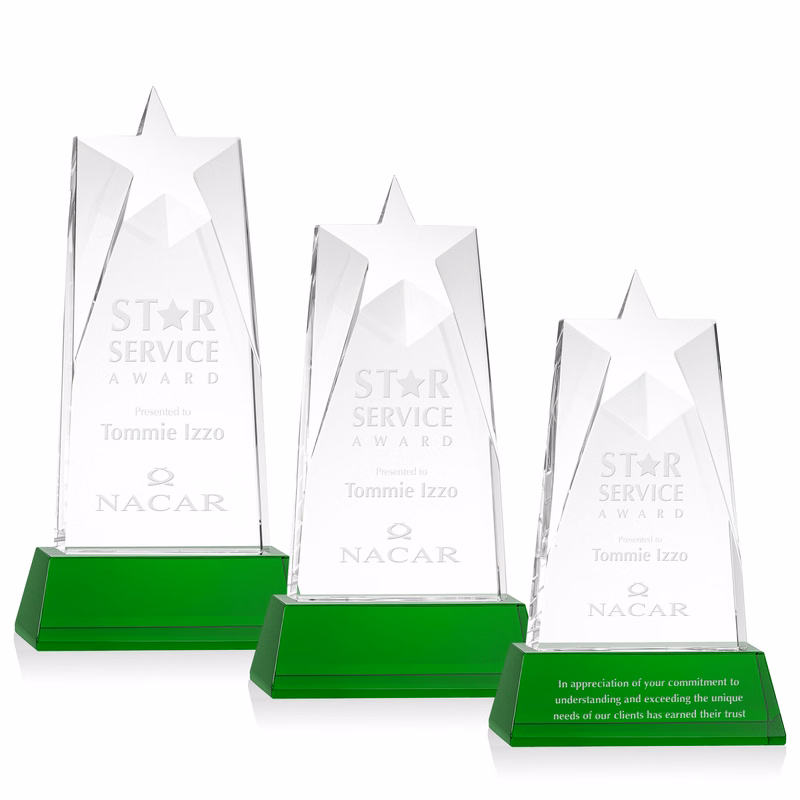 Millington Star on Base - Green