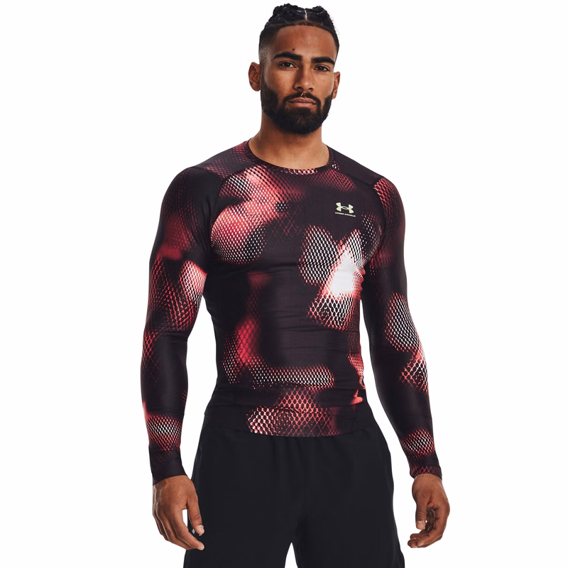 UA Iso-Chill Compression Printed Men's Long Sleeve