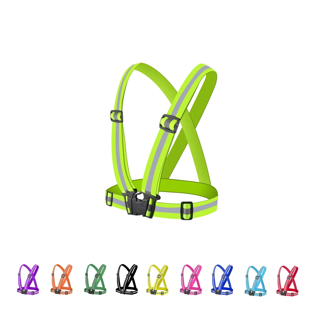 Simple Reflective Strap Traffic Safety Vest 1