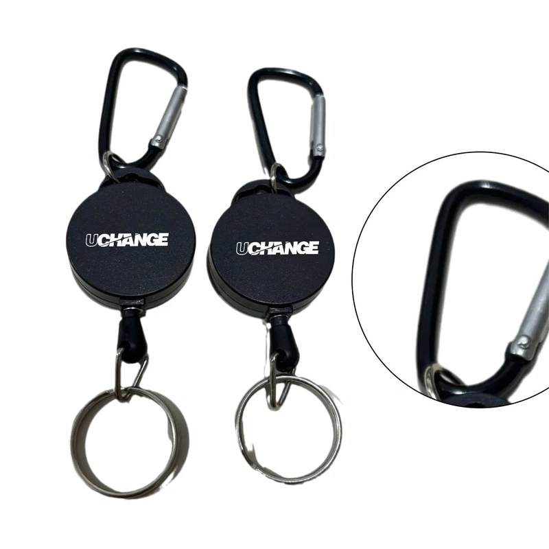 Heavy Duty Retractable Keychain Carabiner Badge Reel Holder