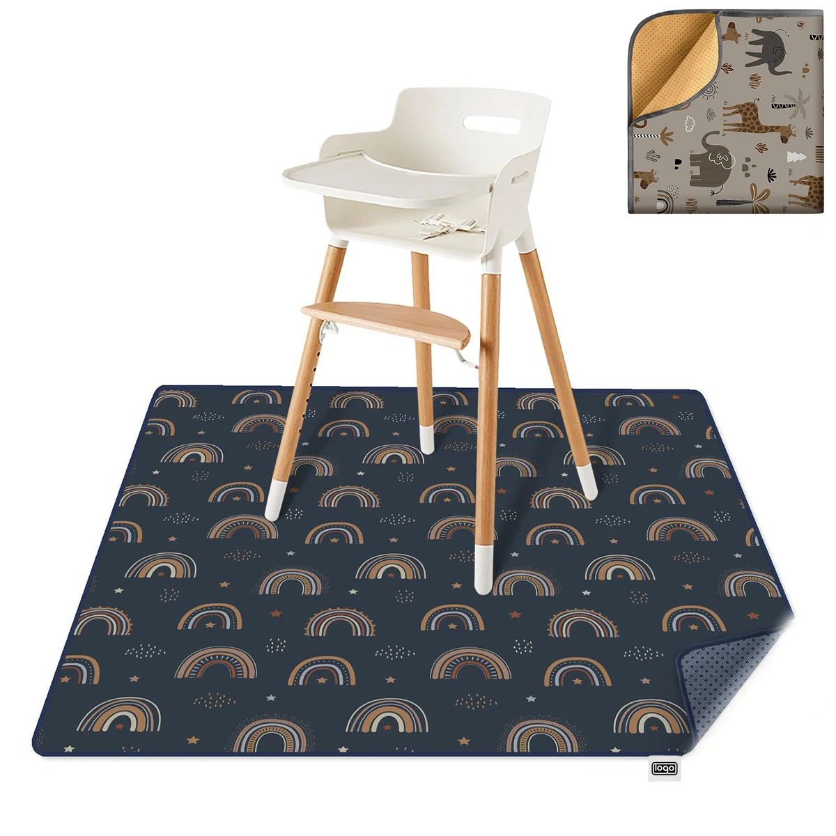 Cotton Waterproof Anti-Slip Baby Splat Mat 1