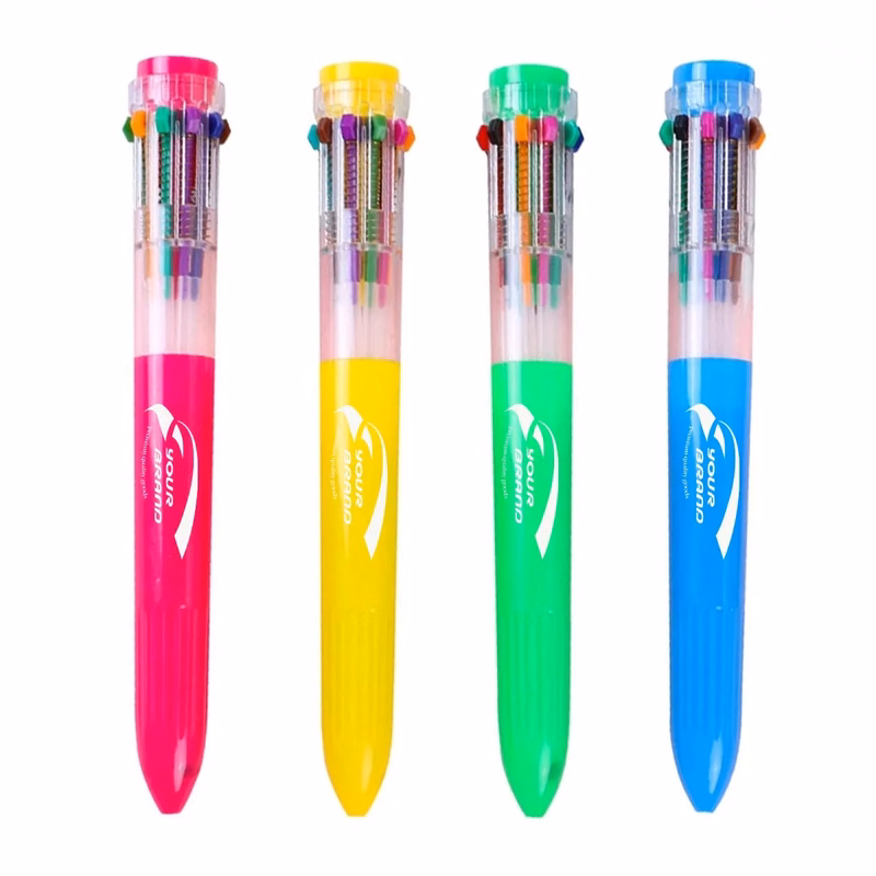 10-in-1 Multicolor Retractable Ballpoint Pen