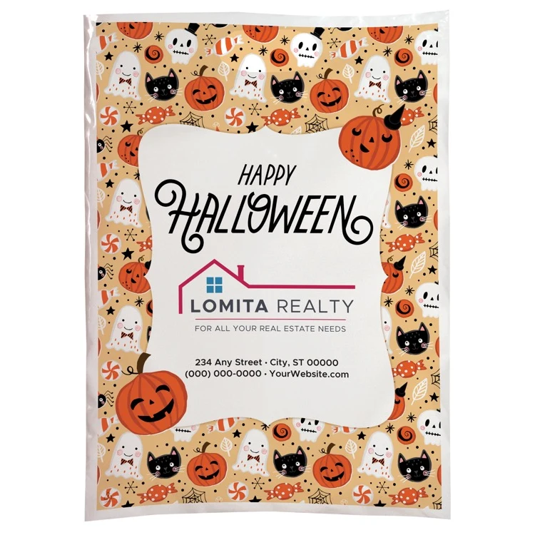 Halloween Scatter Design 3 Plastic Bag (13" x 18") 1
