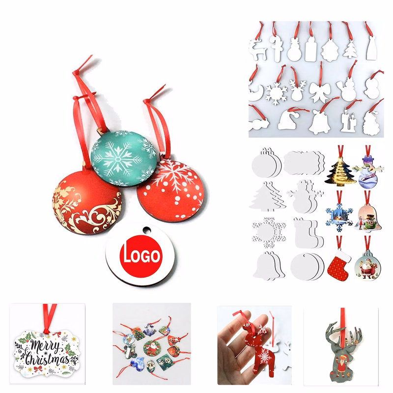 Sublimation MDF Christmas Ornament - Small Round MOQ 10
