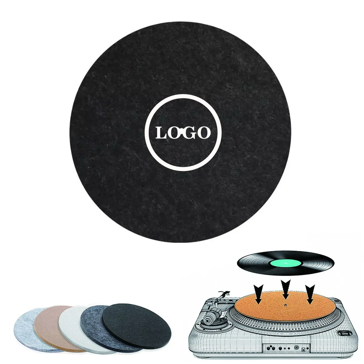 3Mm Thick Felt Turntable Mat 1