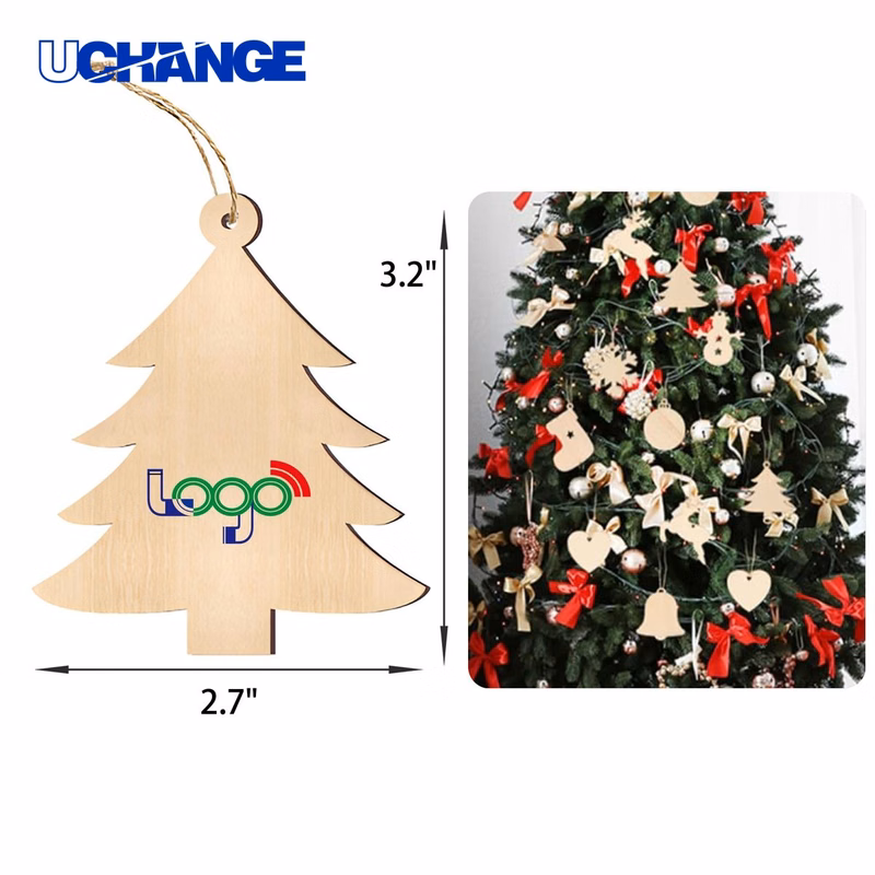 Exquisite Wooden Tree Pendant Ornament