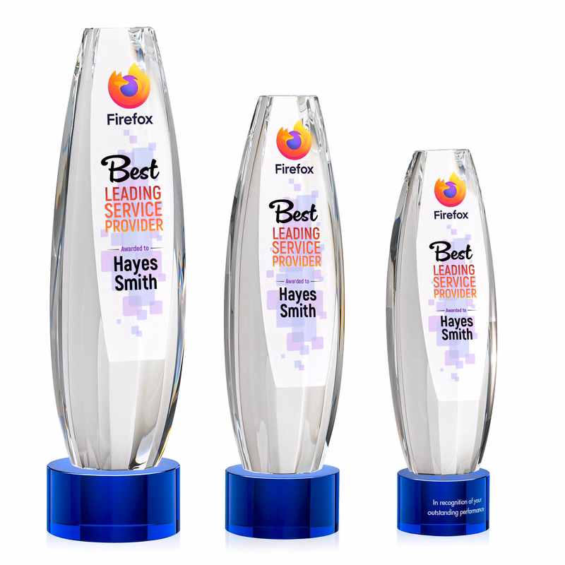 Hoover VividPrint™ Award on Marvel Base - Blue