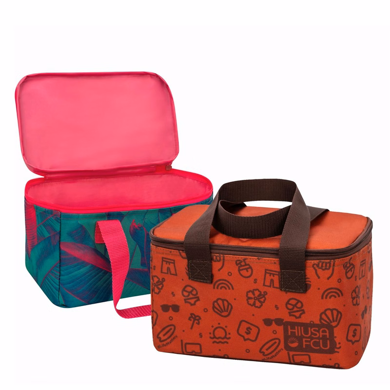 600D Full-ColorSublimated Waterproof Insulated Mini Cooler Bag 10x6x6