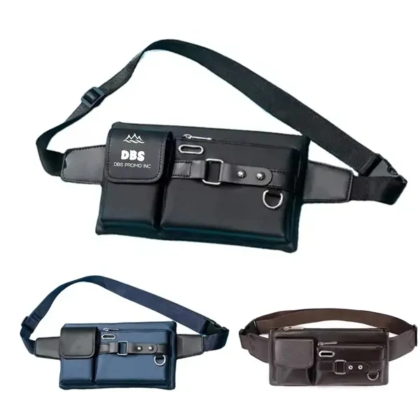 Men'S Leather Sling Bag 1