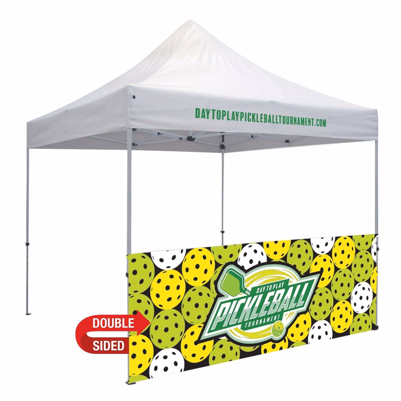 10' Standard Tent Half Wall Kit (Dye Sublimated, Double-Sided)