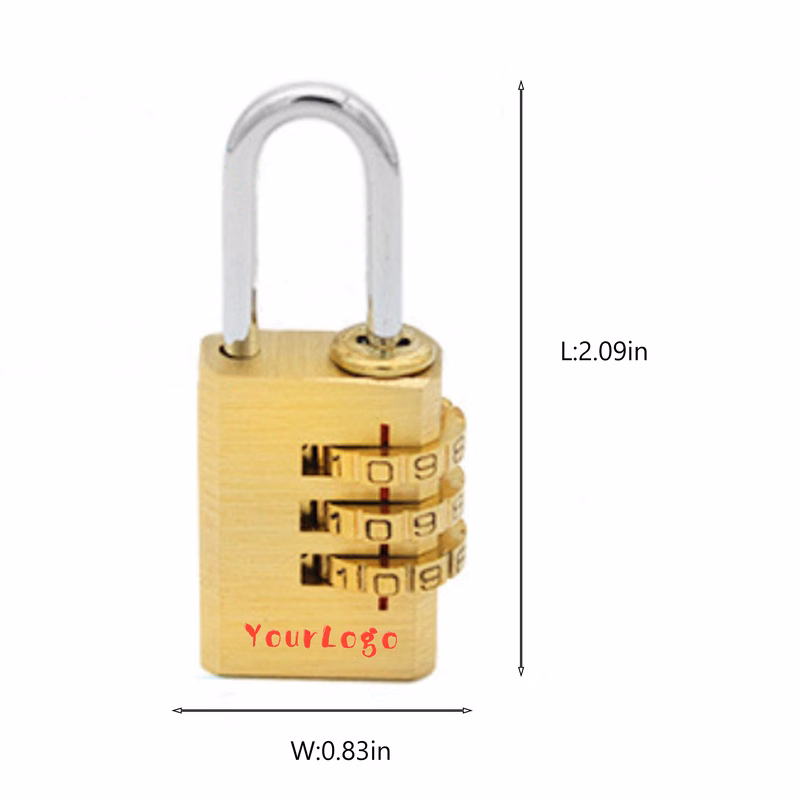 Combination Lock Made Of Pure Copper