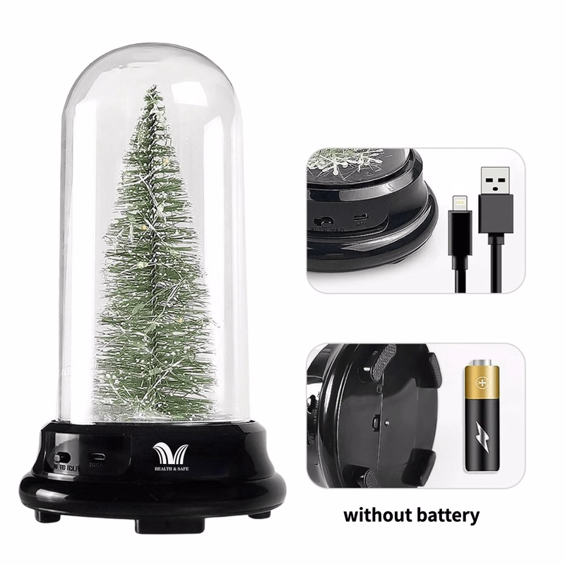 Christmas Tree In Glass Dome
