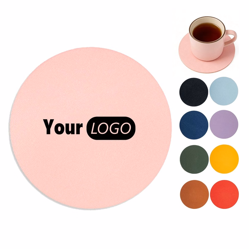PU Leather Anti Slip And Waterproof Coaster