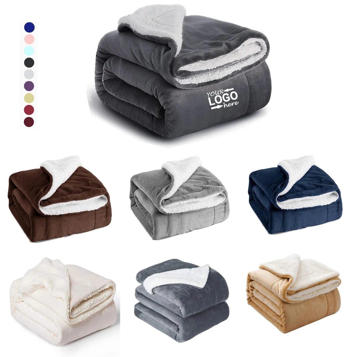 Soft Velvet Sherpa Blanket 1