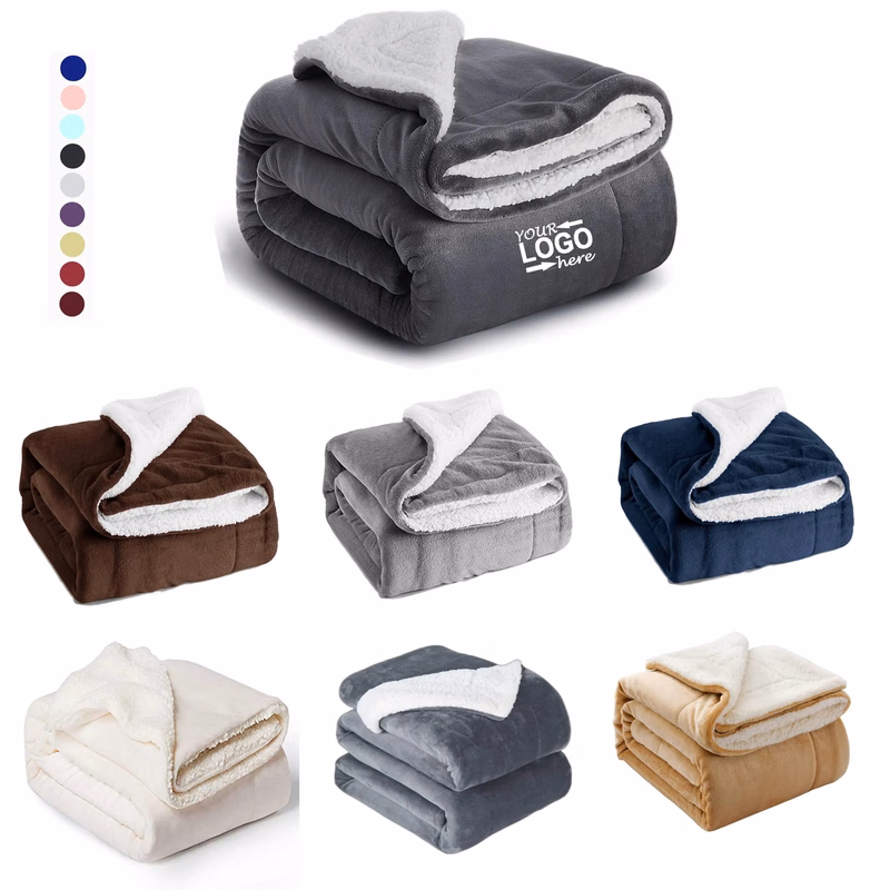 Soft Velvet Sherpa Blanket