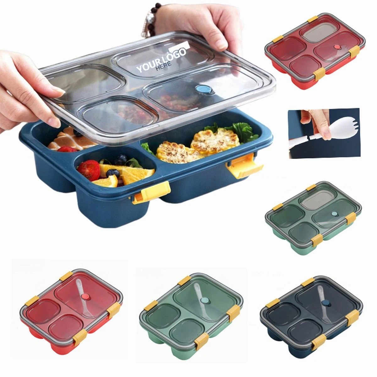 3 Compartment Lunch Box 1