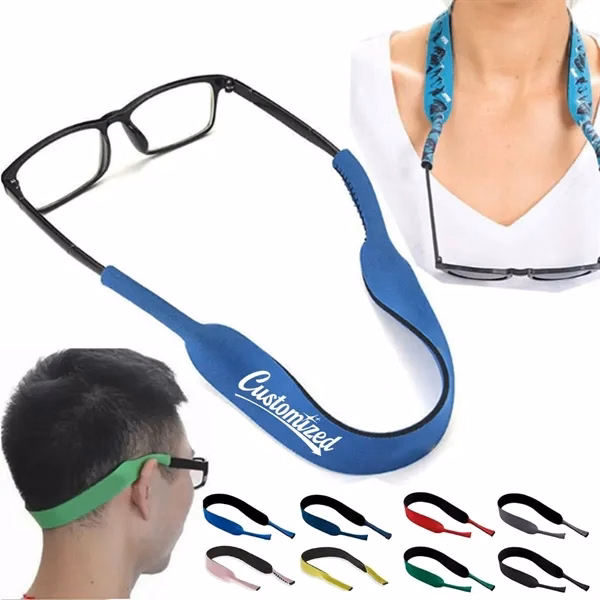 Custom Neoprene Eyeglass Retainer Strap with Sweat Resistance — Athletic Promo