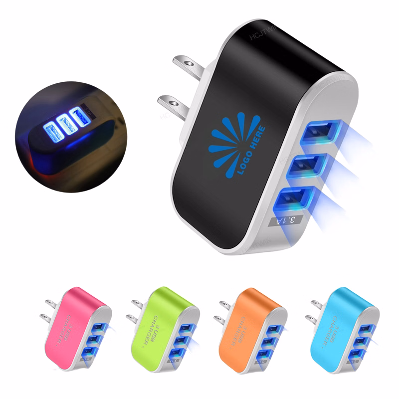 3-Port Usb Charger Block MOQ100