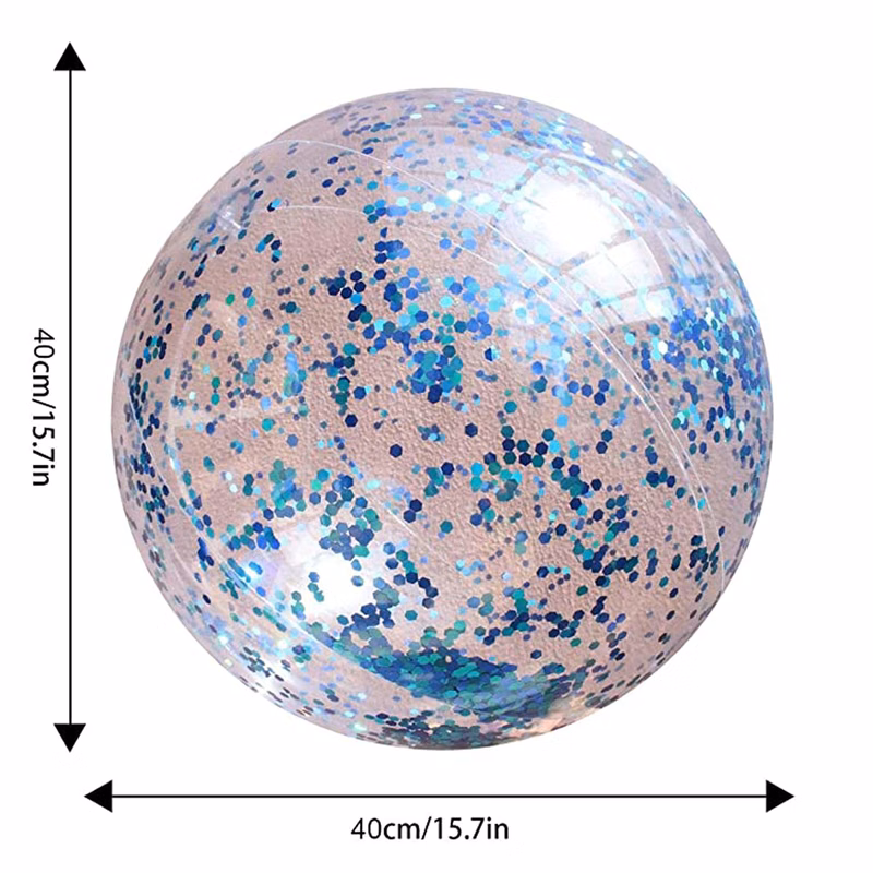 Clear Glitter Beach Balls