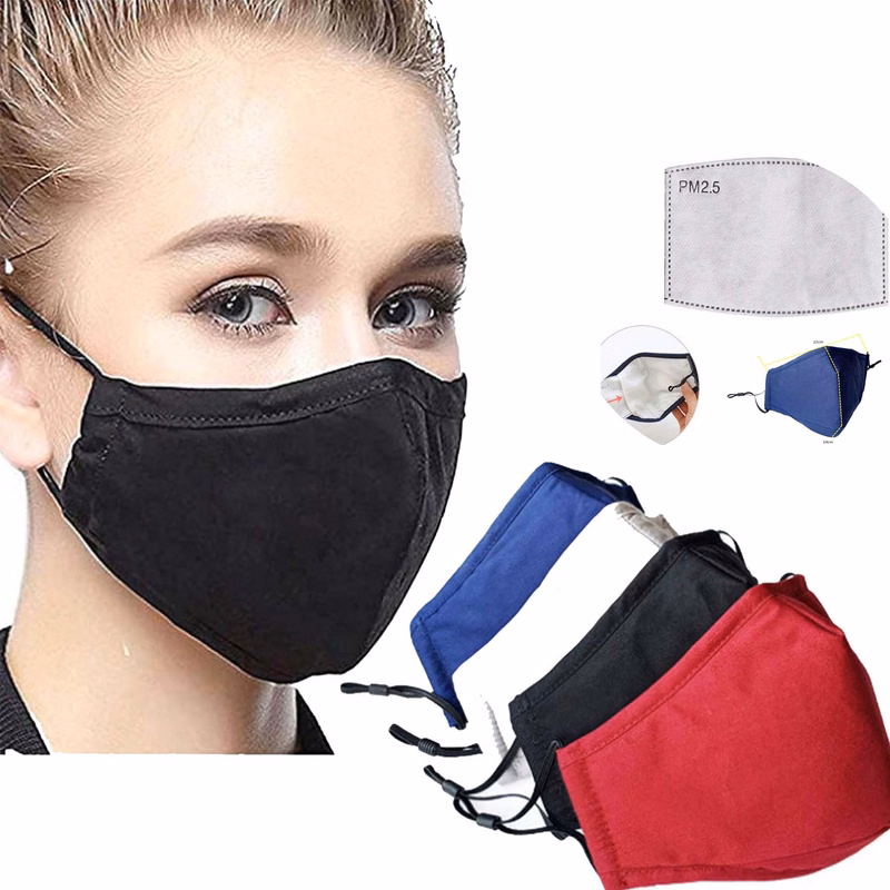 Custom Cotton Mask With Pocket For Filter Insert