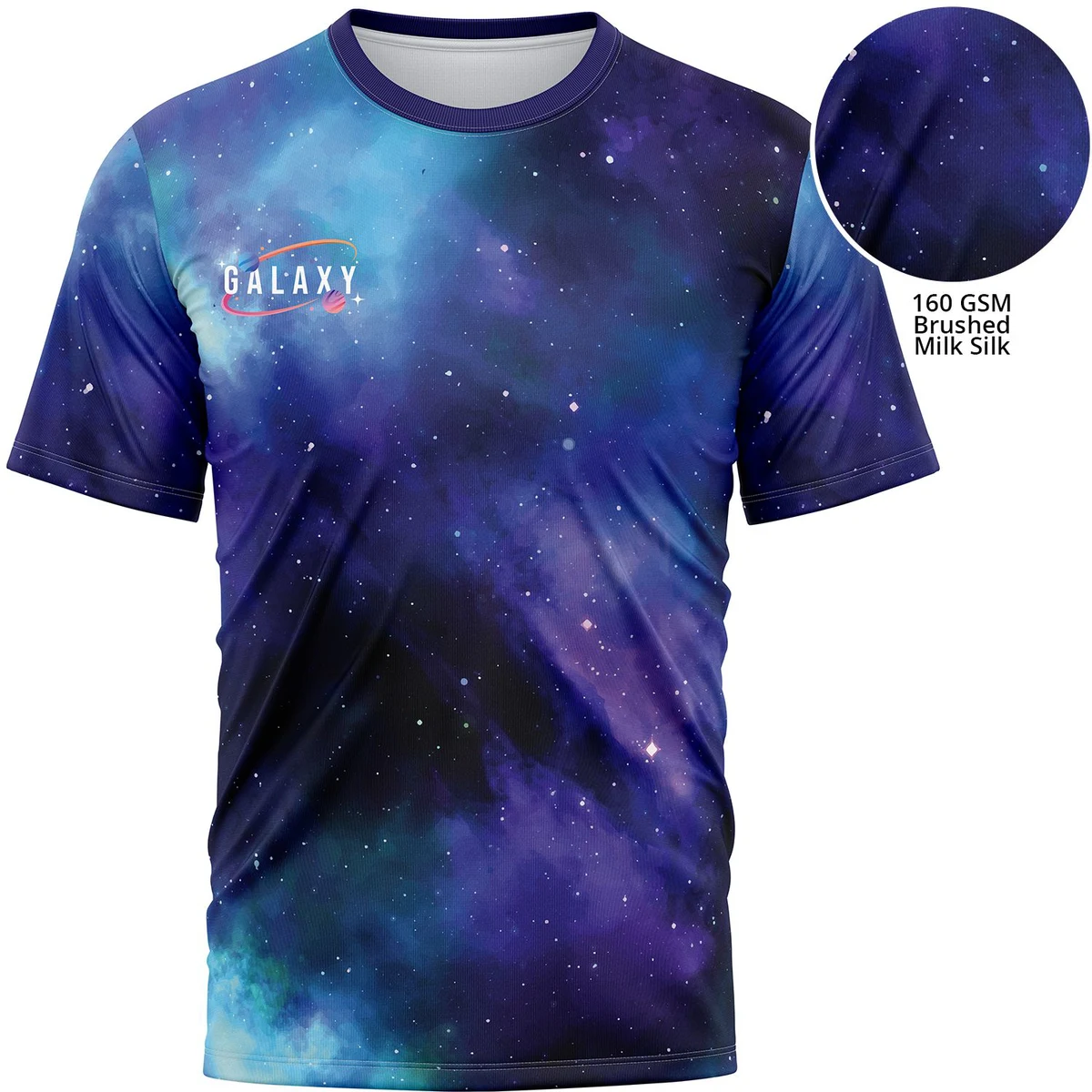 Premium 160 GSM Brushed Milk Silk Men's T-shirt w/ full bleed sublimation 1