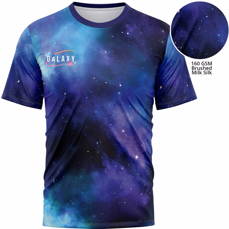 Premium 160 GSM Brushed Milk Silk Men's T-shirt w/ full bleed sublimation