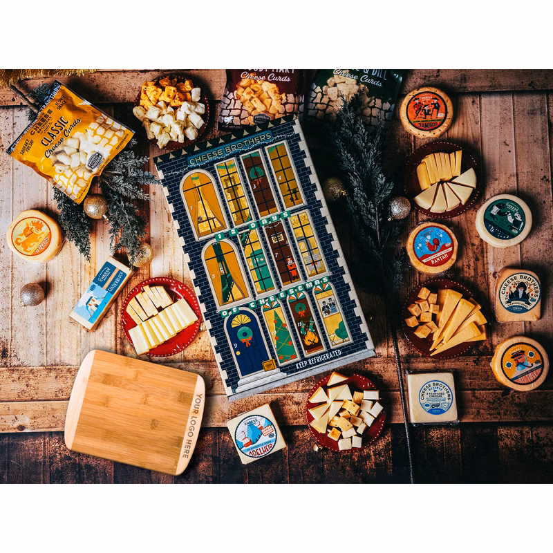 Cheese Bros. "12 Days of Cheesemas" Advent Gift Box & Board