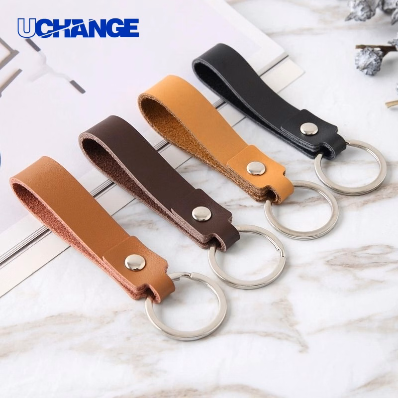 Leather Keychain Strap Holder for Car and Home