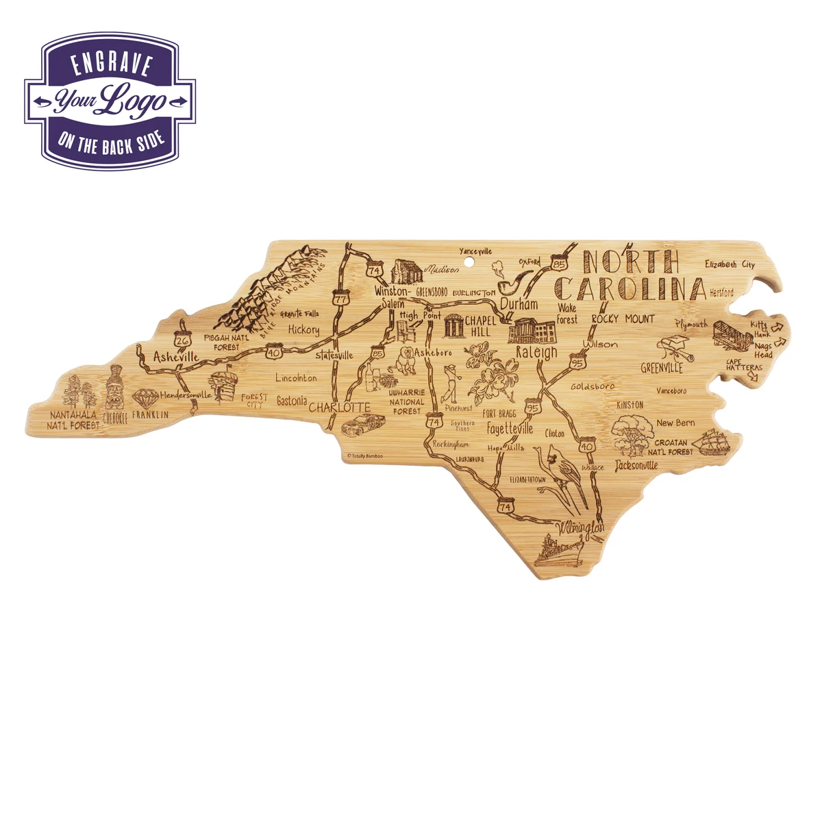 Destination North Carolina Cutting & Serving Board 1