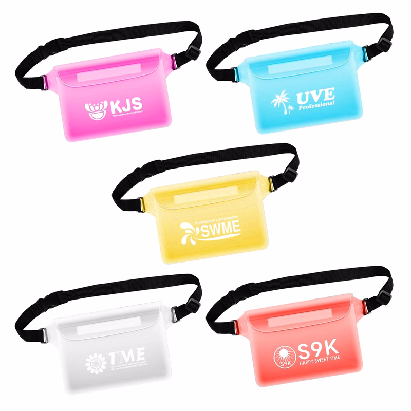 Waterproof Cell Phone Dry Bags With Adjustable Waist Strap