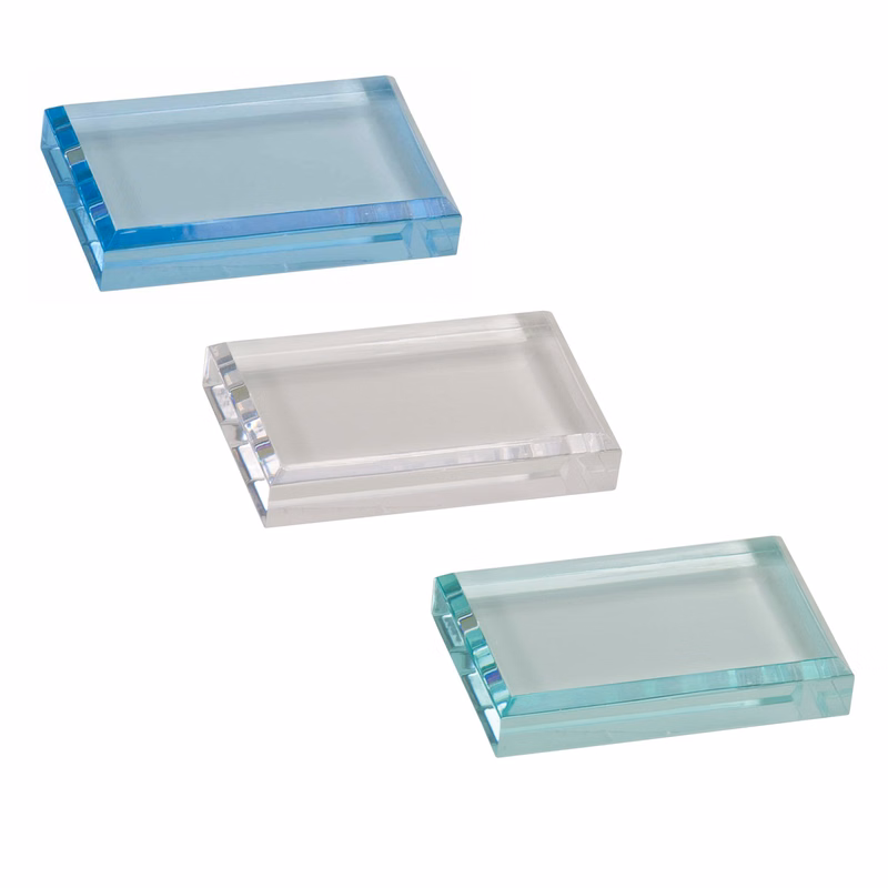 4.5" x 3.5" Acrylic Paperweight (Blue)