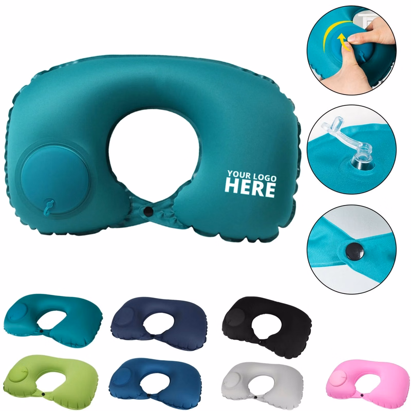 Self Inflatable Neck Pillow For Traveling Sleeping