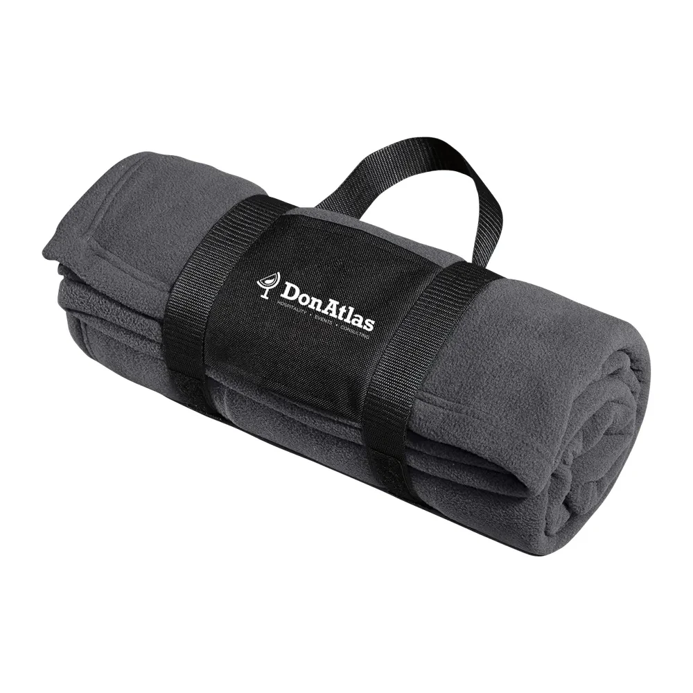 Port Authority Fleece Blanket with Carrying Strap 1