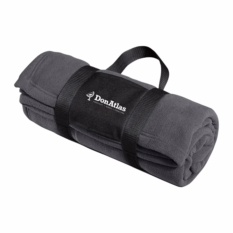Port Authority Fleece Blanket with Carrying Strap