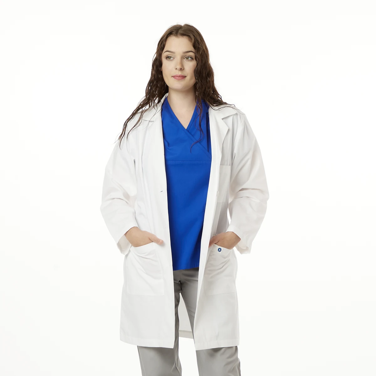 40" Ladies Antimicrobial Lab Coat 1
