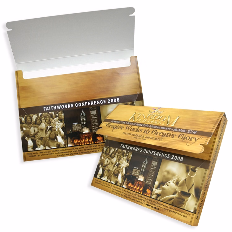 Tuck Tab Capacity Info Box with Partial Flap Printed Full Color