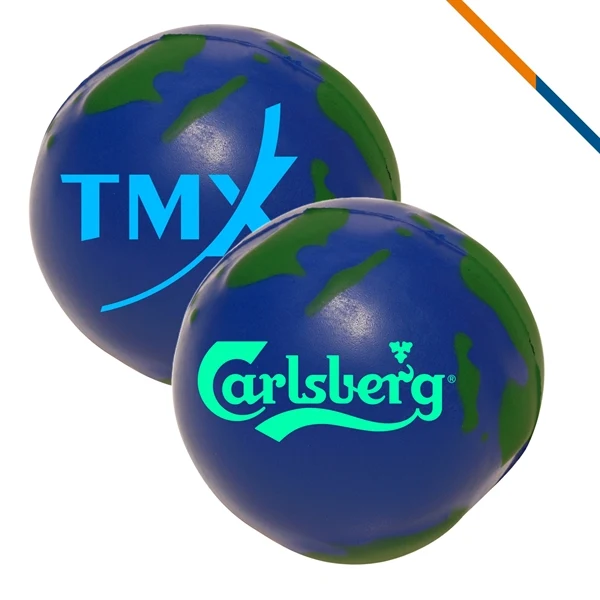Custom Polyurethane Earth Stress Ball with Shape Memory — Wellness Essential 1