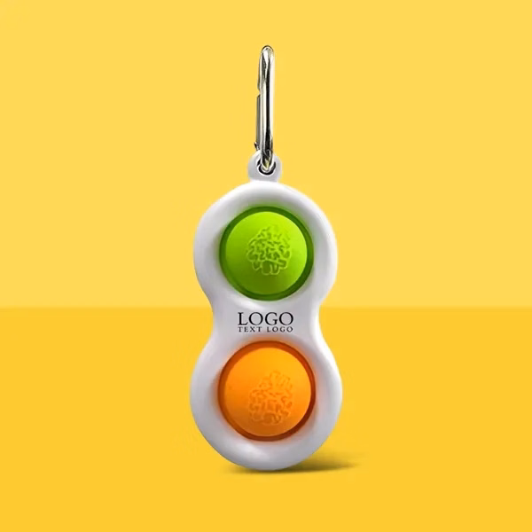 Push Pop Bubble Fidget Toy Keychains