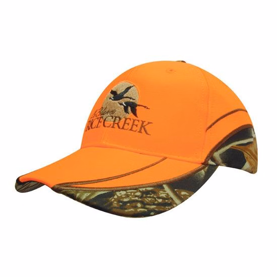 Luminescent Cap with Leaf Camouflage Inserts
