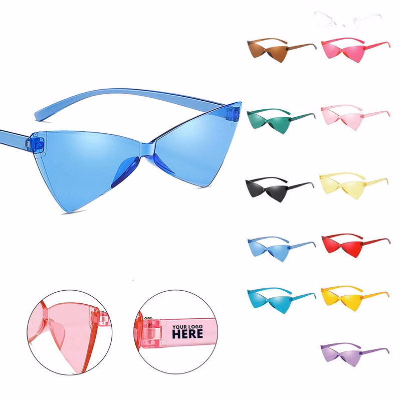 Triangle Rimless Sunglasses