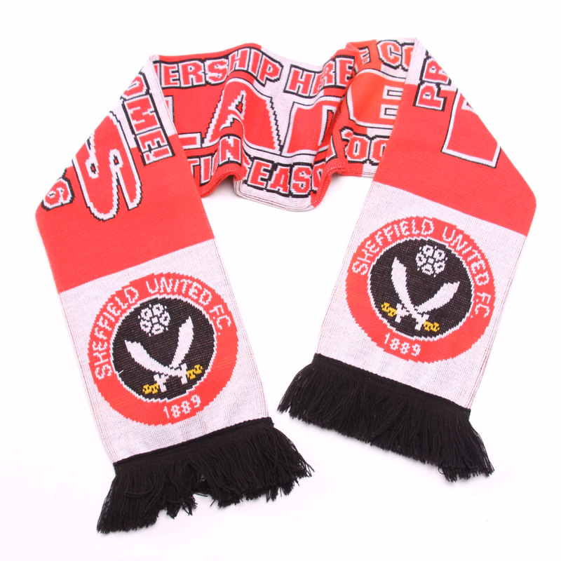Custom stadium Knitted Double-Sided Winter Sports Scarf