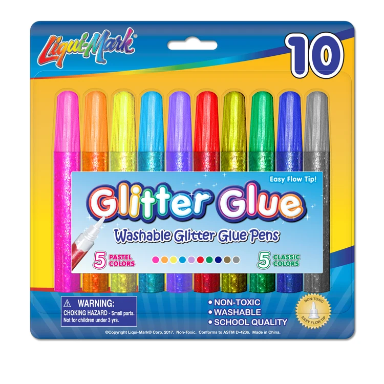 10 Pack of Glitter Glue 1