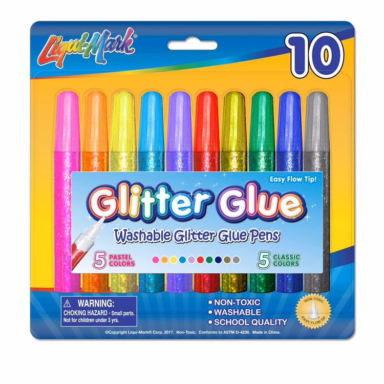 10 Pack of Glitter Glue