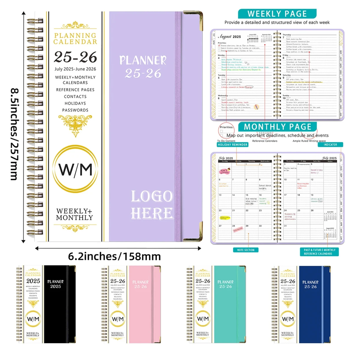 2025-2026 Monthly and Weekly Planner 1
