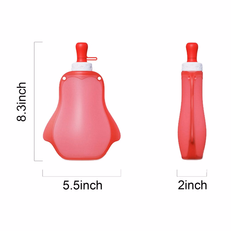 10-13.5Oz Foldable Silicone Water Bottle