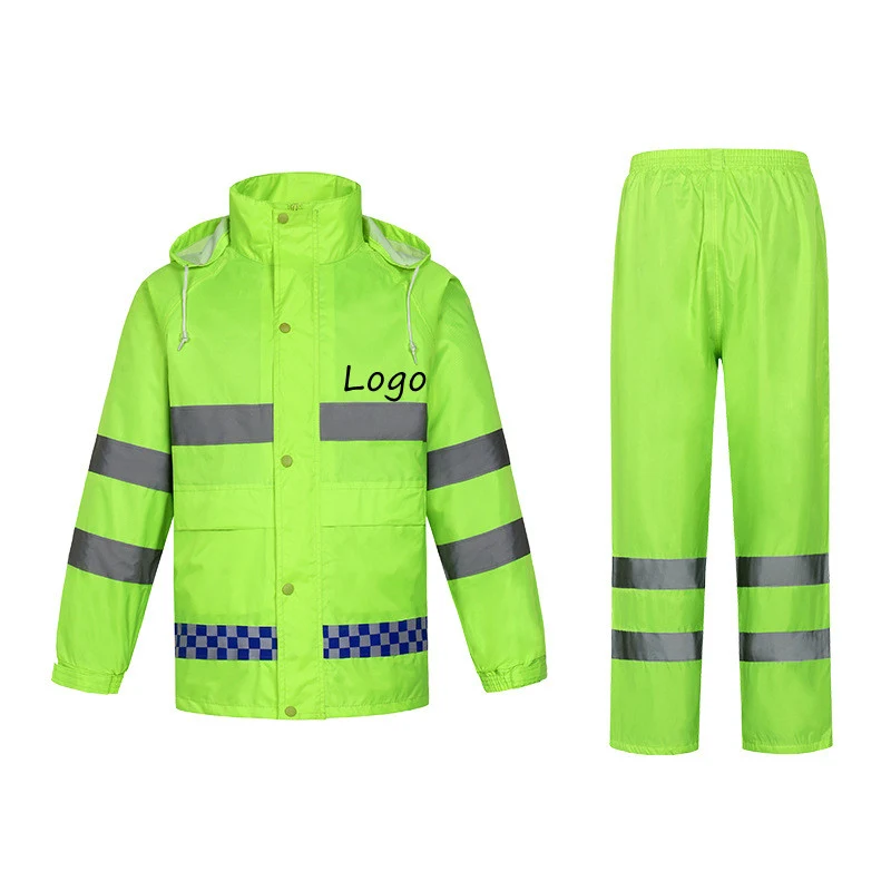 Men's Reflective Raincoat set 1