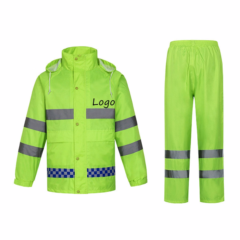 Men's Reflective Raincoat set